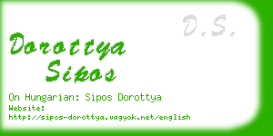 dorottya sipos business card